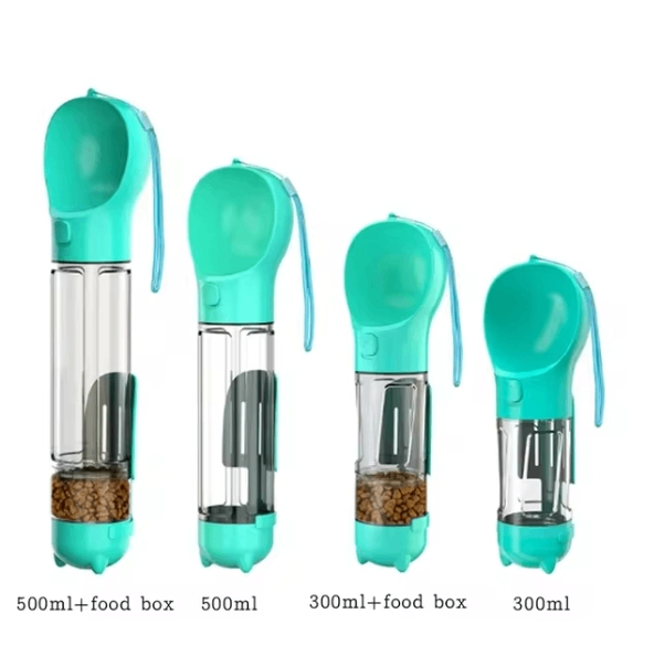 HydratePaw™ Dog Travel Water Bottle with Food Storage – Leak-Proof Pet Water Bottle for Hiking & Walks