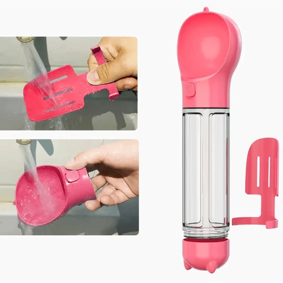 HydratePaw™ Dog Travel Water Bottle with Food Storage – Leak-Proof Pet Water Bottle for Hiking & Walks