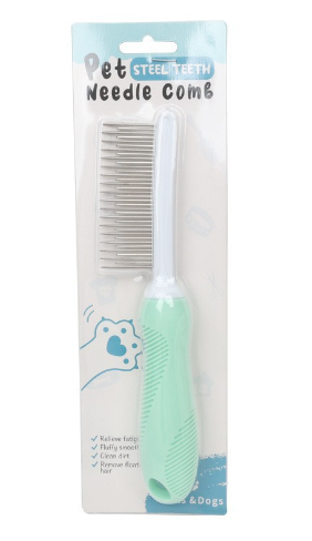 ShedLess™ Pro Dog & Cat Grooming Comb – Deshedding & Detangling Brush for Short, Medium & Long Hair